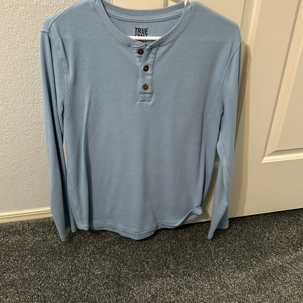 Long sleeve Henley T-shirt
